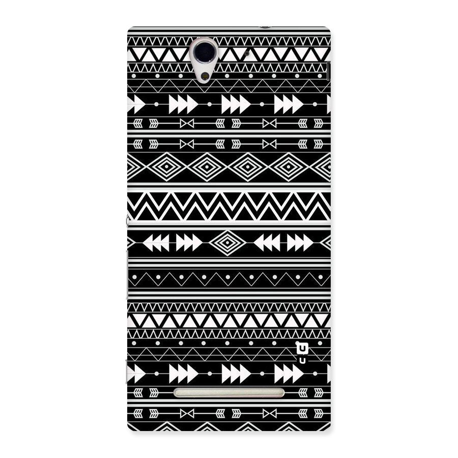Black Aztec Creativity Back Case for Sony Xperia C3