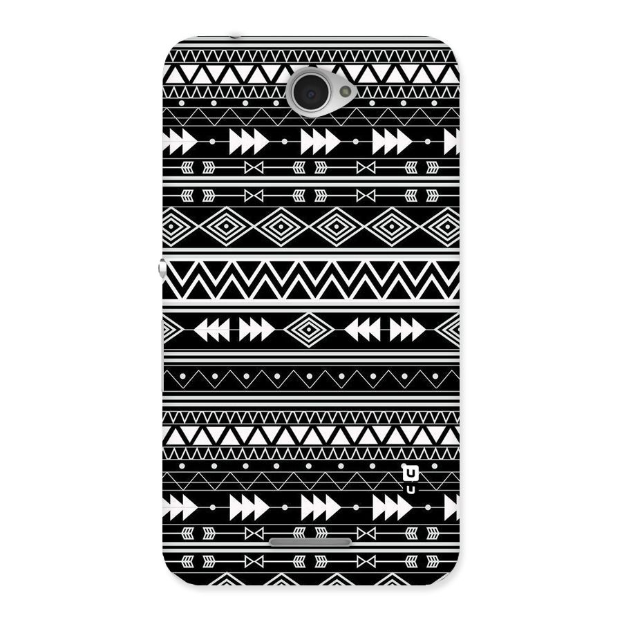 Black Aztec Creativity Back Case for Sony Xperia E4