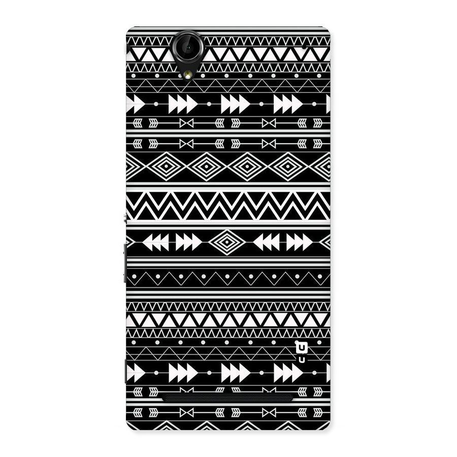 Black Aztec Creativity Back Case for Sony Xperia T2