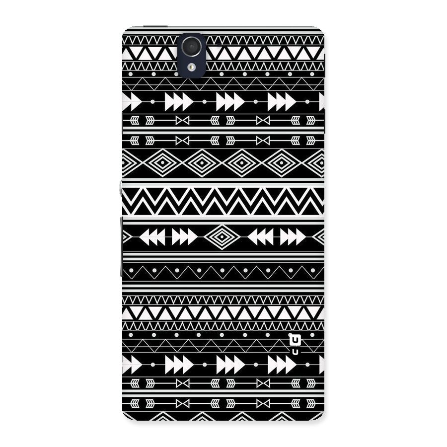 Black Aztec Creativity Back Case for Sony Xperia Z