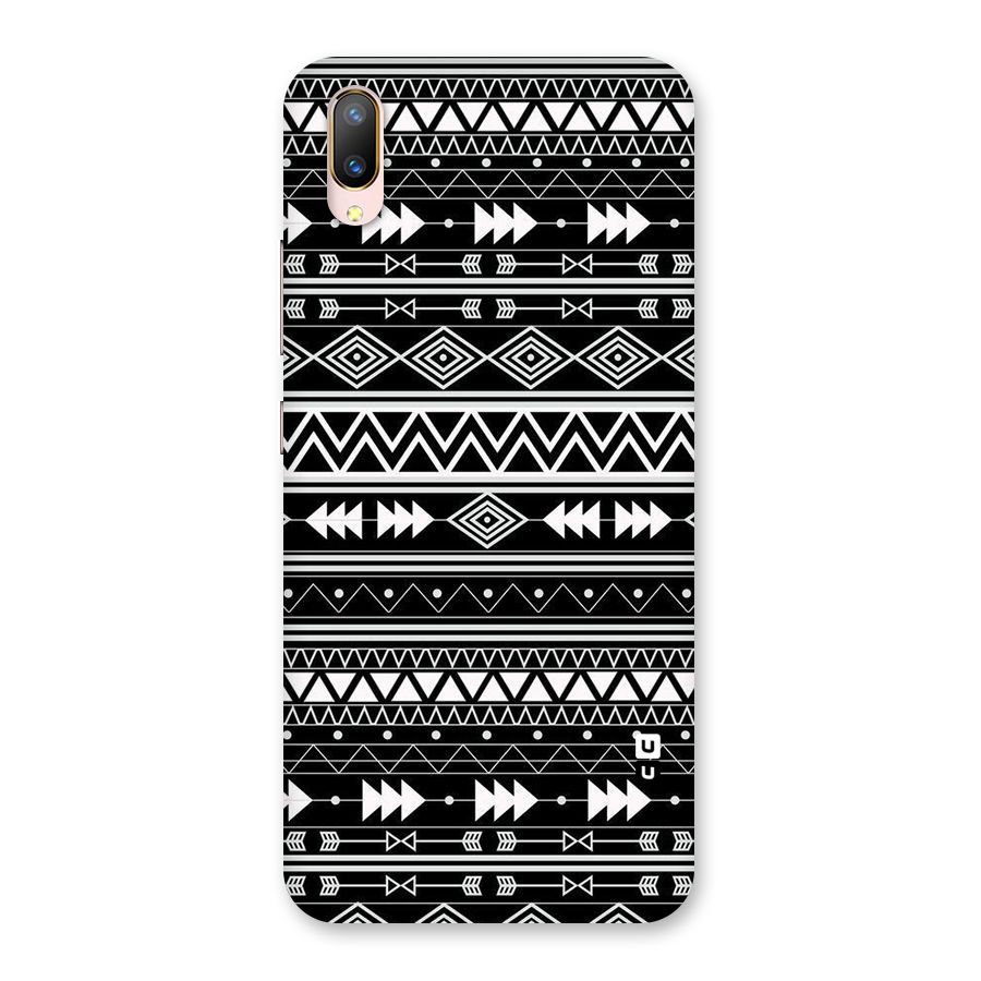 Black Aztec Creativity Back Case for Vivo V11 Pro