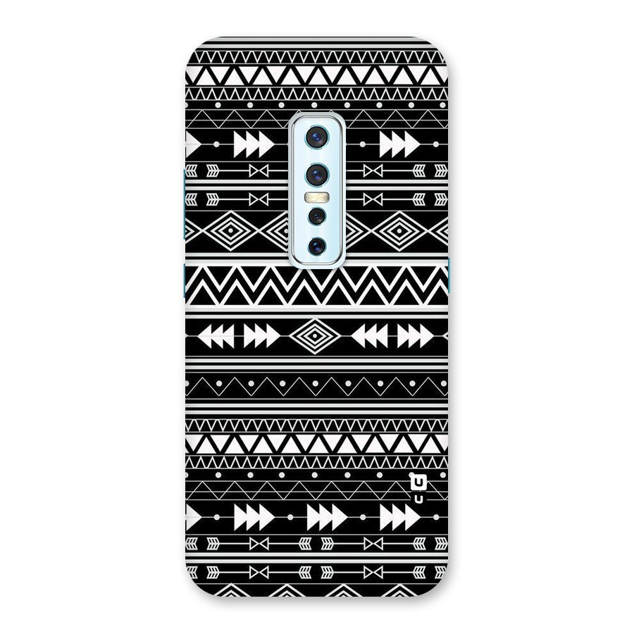 Black Aztec Creativity Back Case for Vivo V17 Pro