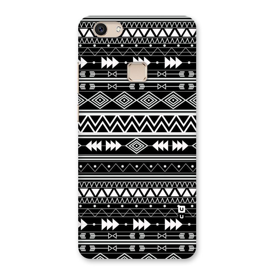 Black Aztec Creativity Back Case for Vivo V7