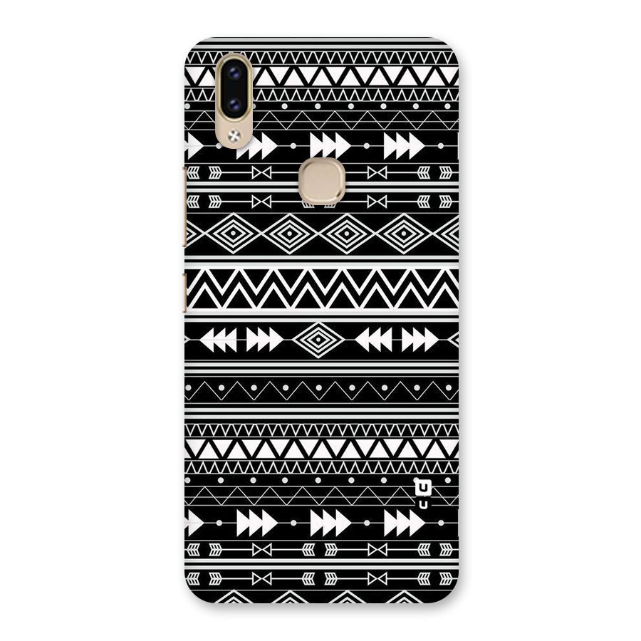 Black Aztec Creativity Back Case for Vivo V9 Youth