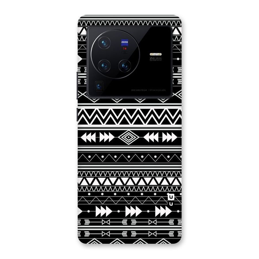 Black Aztec Creativity Back Case for Vivo X80 Pro