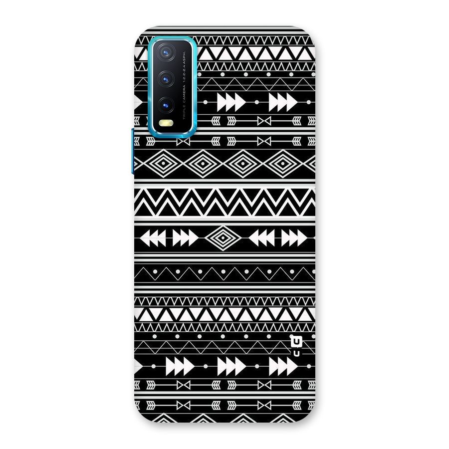 Black Aztec Creativity Back Case for Vivo Y20