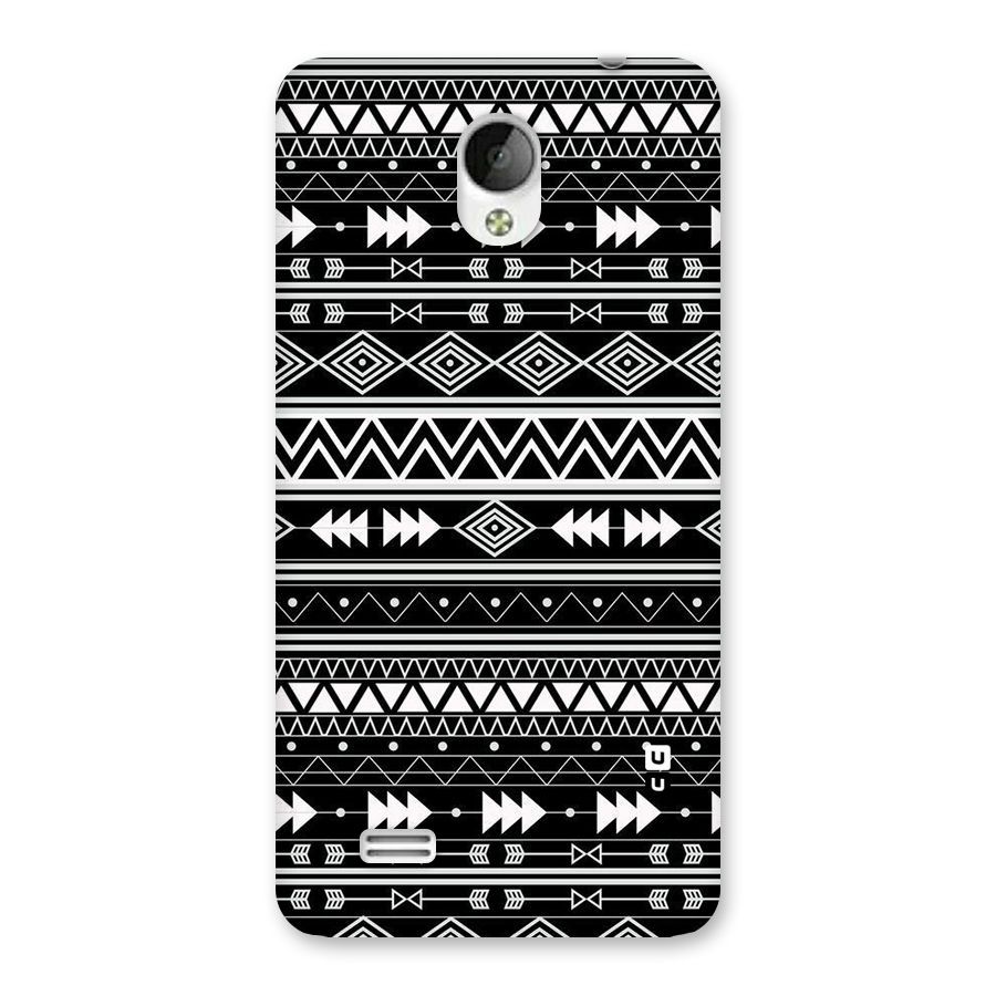 Black Aztec Creativity Back Case for Vivo Y21