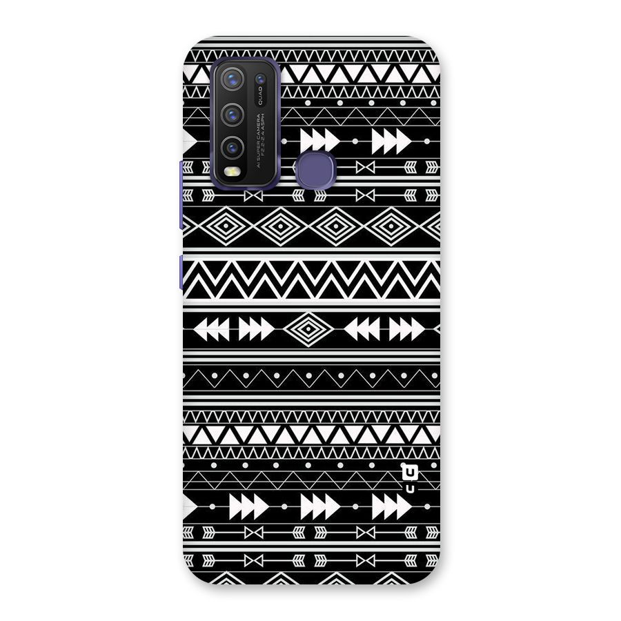 Black Aztec Creativity Back Case for Vivo Y30