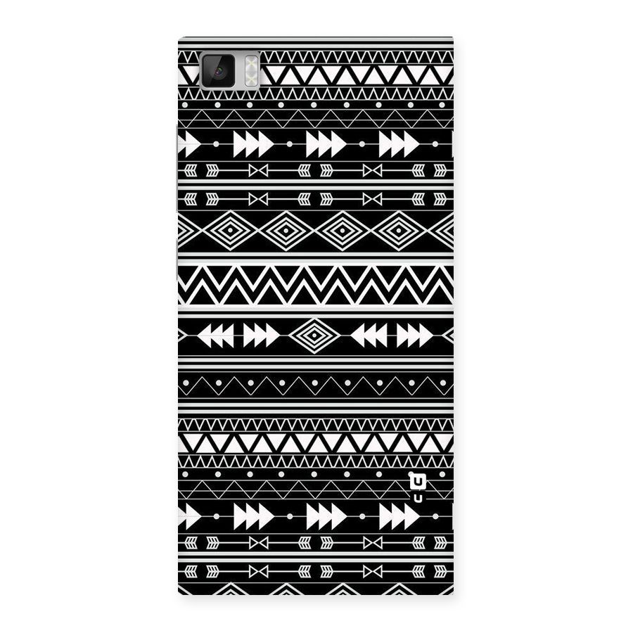 Black Aztec Creativity Back Case for Xiaomi Mi3