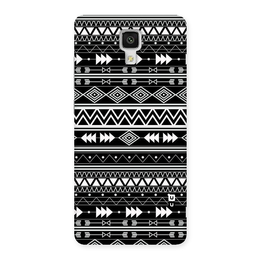 Black Aztec Creativity Back Case for Xiaomi Mi 4