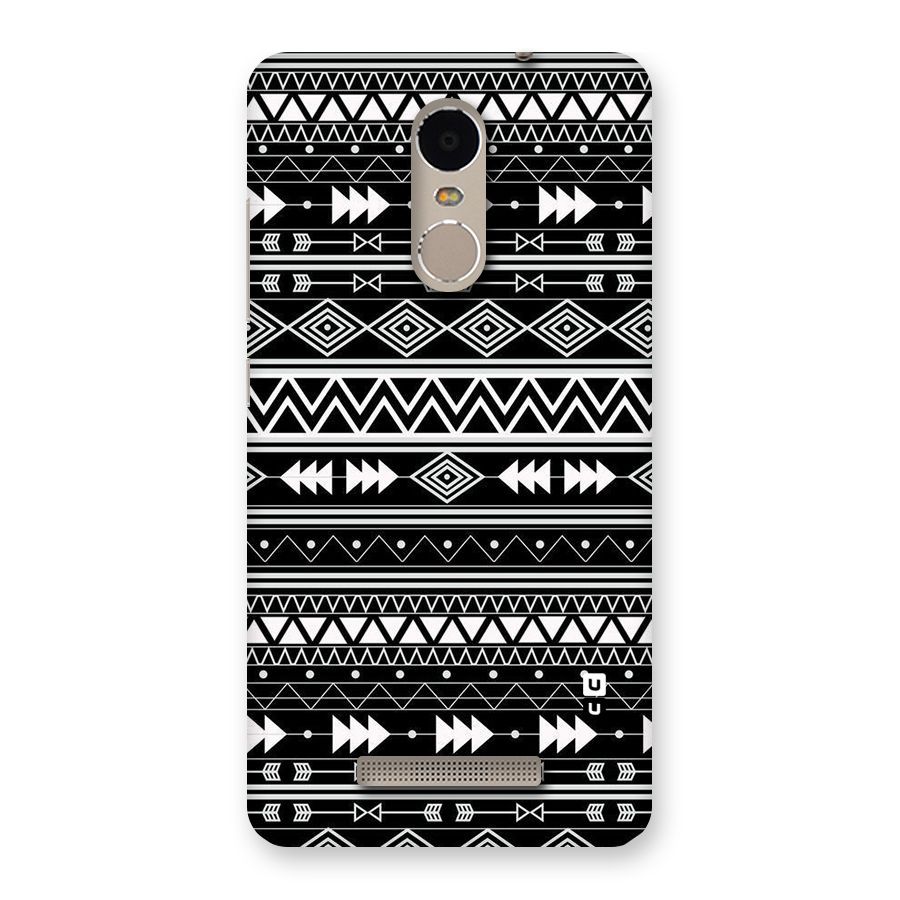 Black Aztec Creativity Back Case for Xiaomi Redmi Note 3