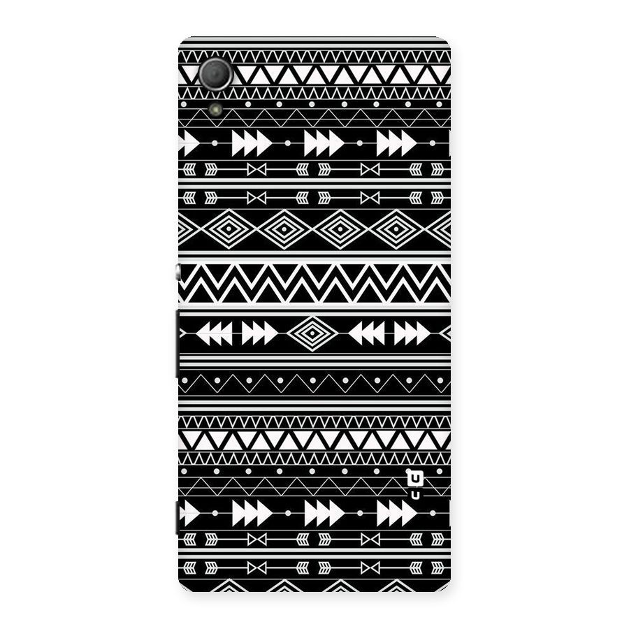 Black Aztec Creativity Back Case for Xperia Z4
