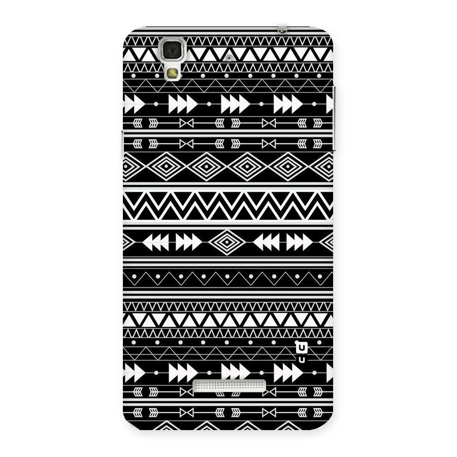 Black Aztec Creativity Back Case for Yu Yureka
