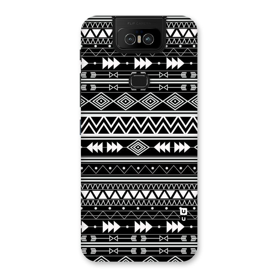 Black Aztec Creativity Back Case for Zenfone 6z
