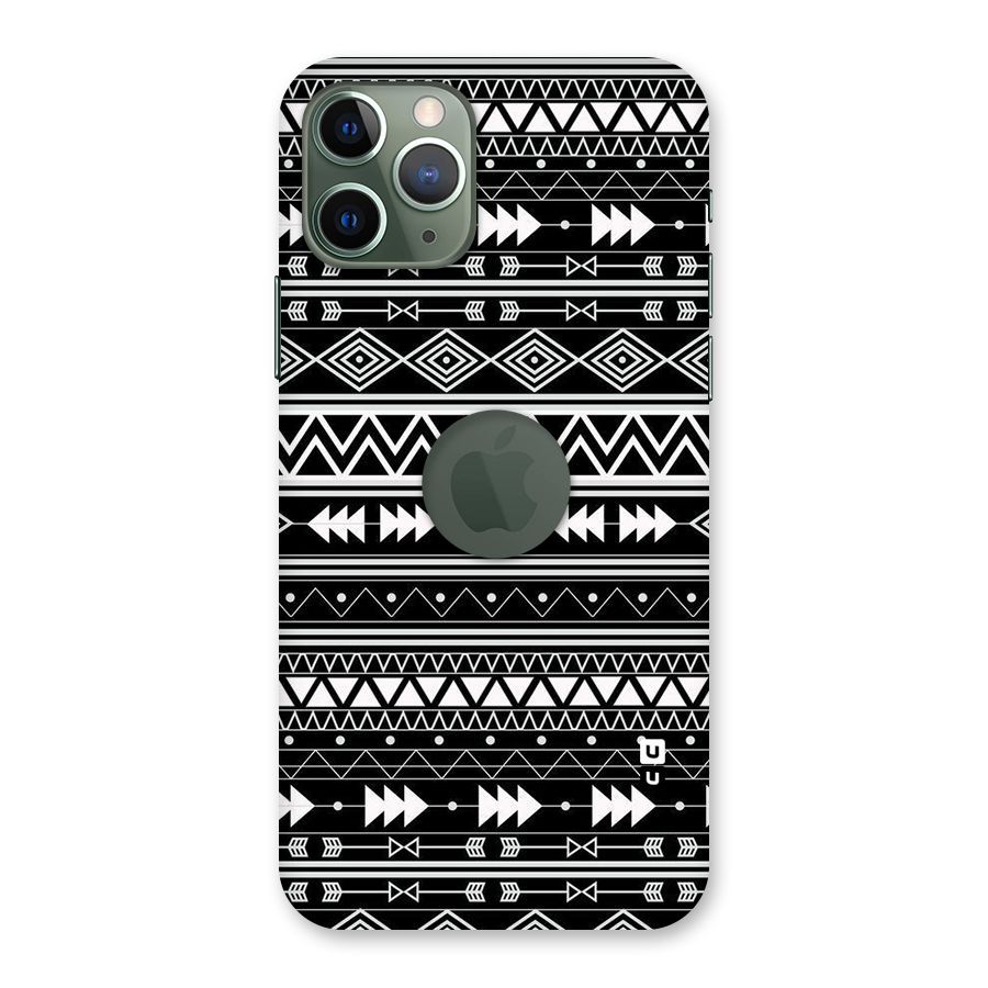 Black Aztec Creativity Back Case for iPhone 11 Pro Logo  Cut
