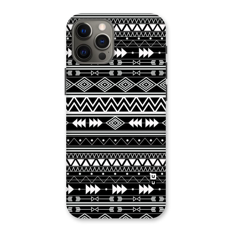 Black Aztec Creativity Back Case for iPhone 12 Pro Max