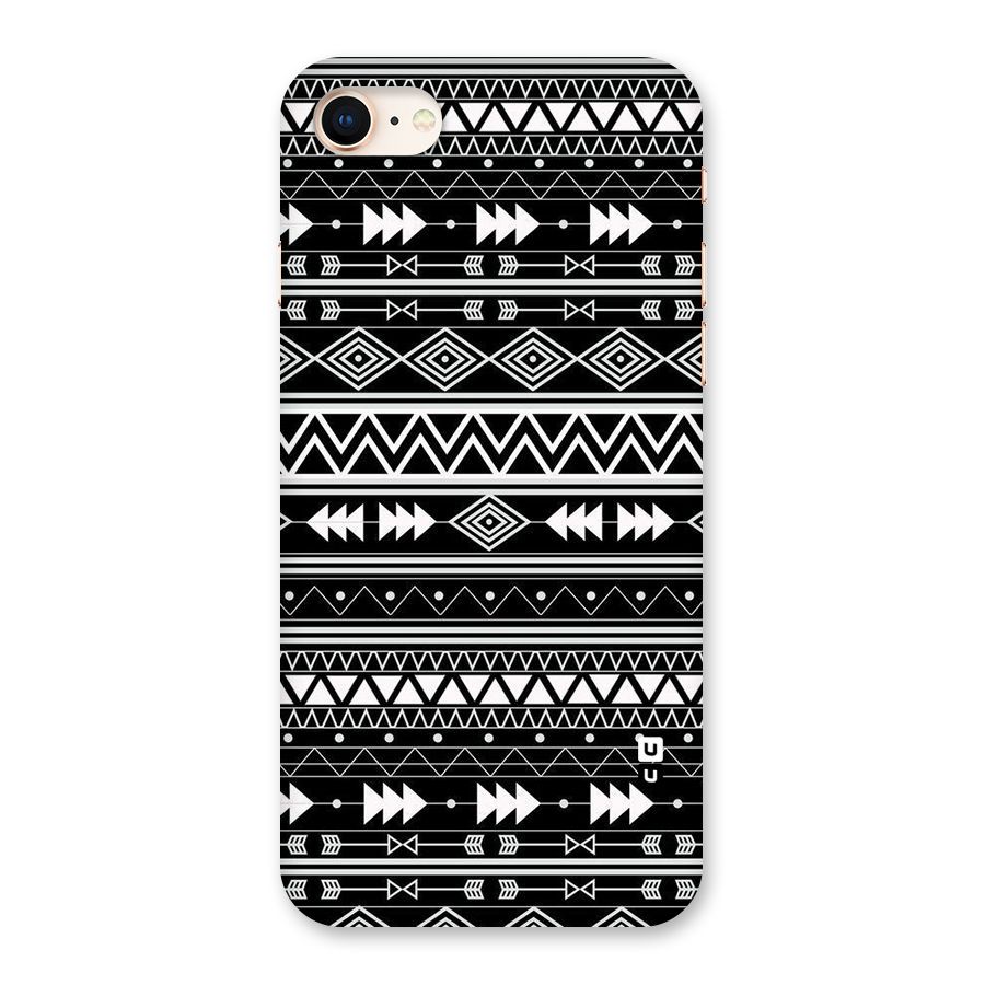 Black Aztec Creativity Back Case for iPhone 8
