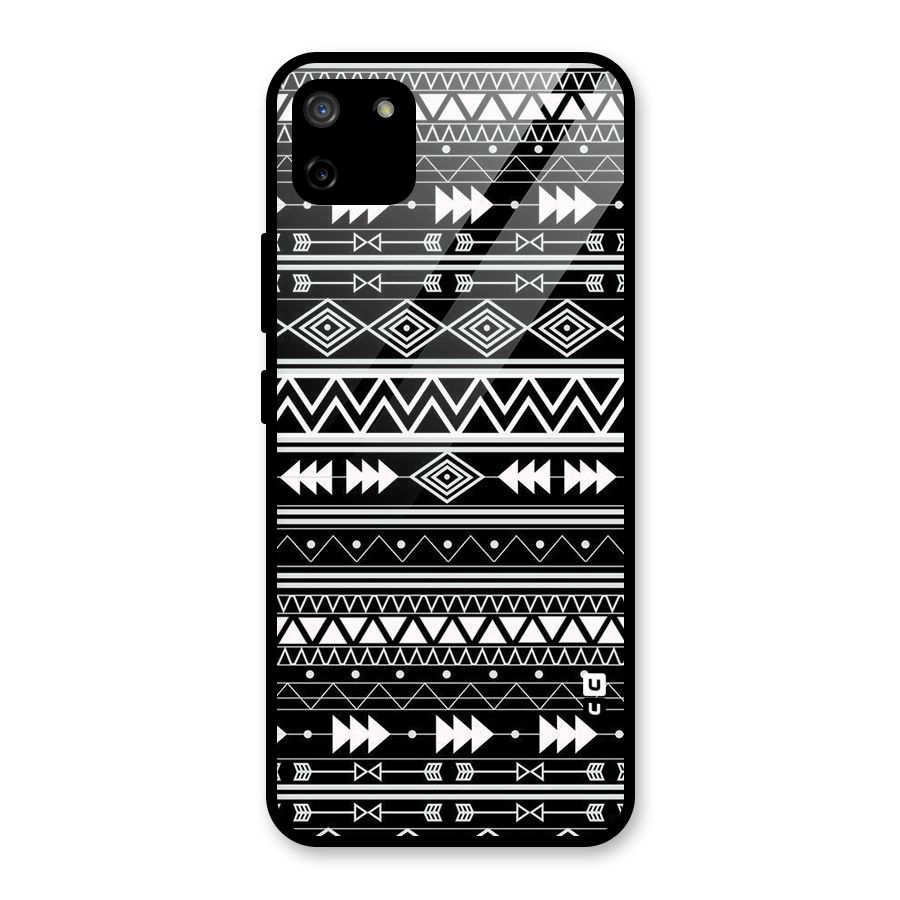 Black Aztec Creativity Glass Back Case for Realme C11