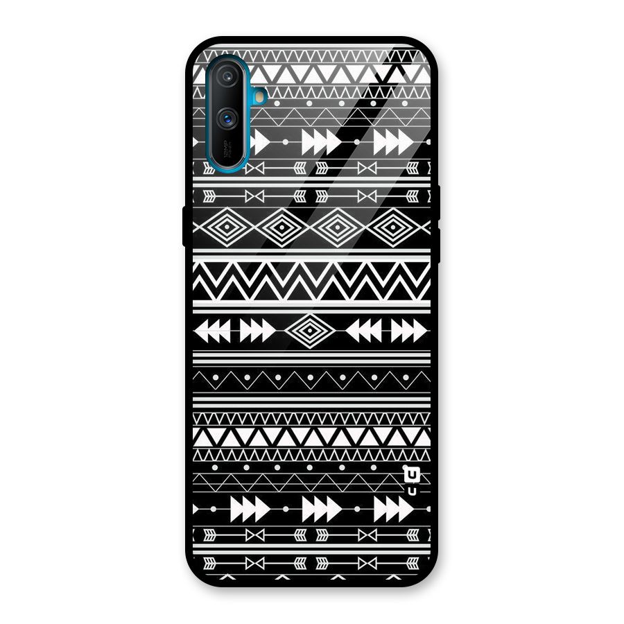 Black Aztec Creativity Glass Back Case for Realme C3