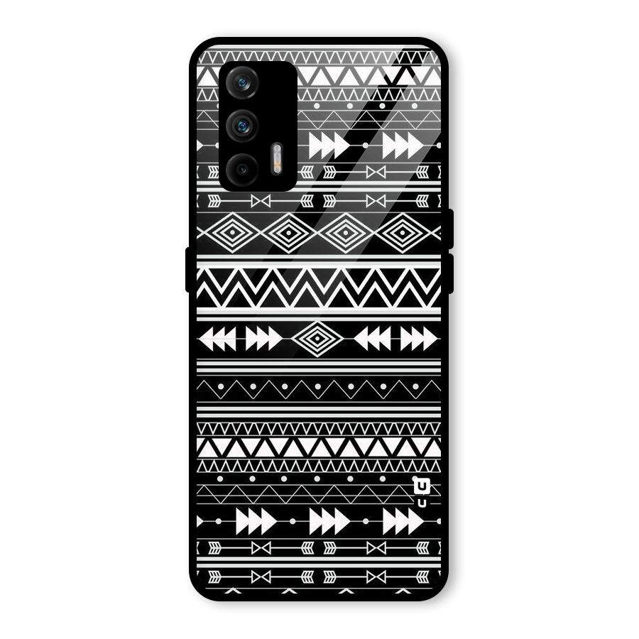 Black Aztec Creativity Glass Back Case for Realme GT 5G