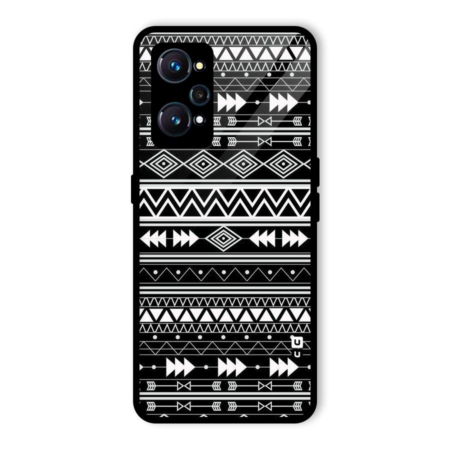 Black Aztec Creativity Glass Back Case for Realme GT Neo2