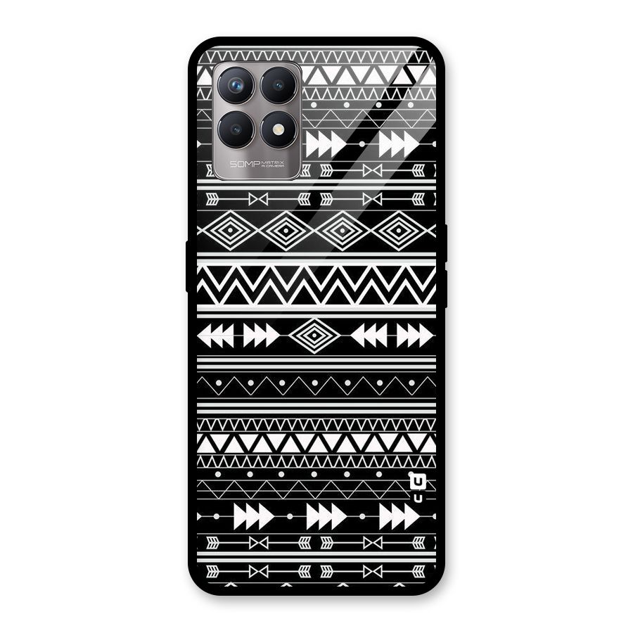 Black Aztec Creativity Glass Back Case for Realme Narzo 50