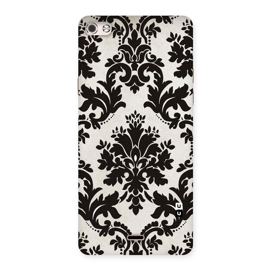 Black Beauty Back Case for Micromax Canvas Silver 5