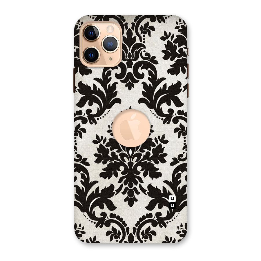 Black Beauty Back Case for iPhone 11 Pro Max Logo Cut