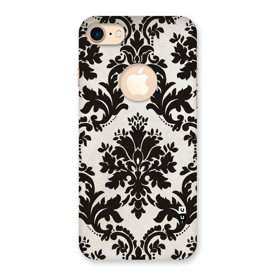 Black Beauty Back Case for iPhone 7 Logo Cut