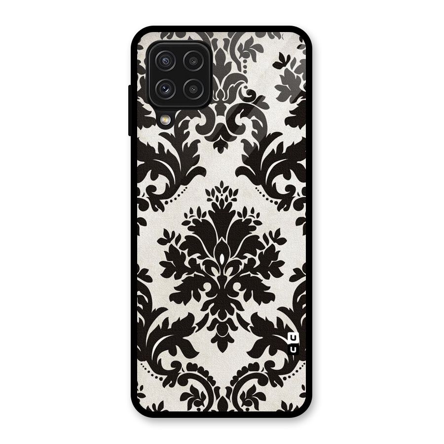 Black Beauty Glass Back Case for Galaxy A22 4G