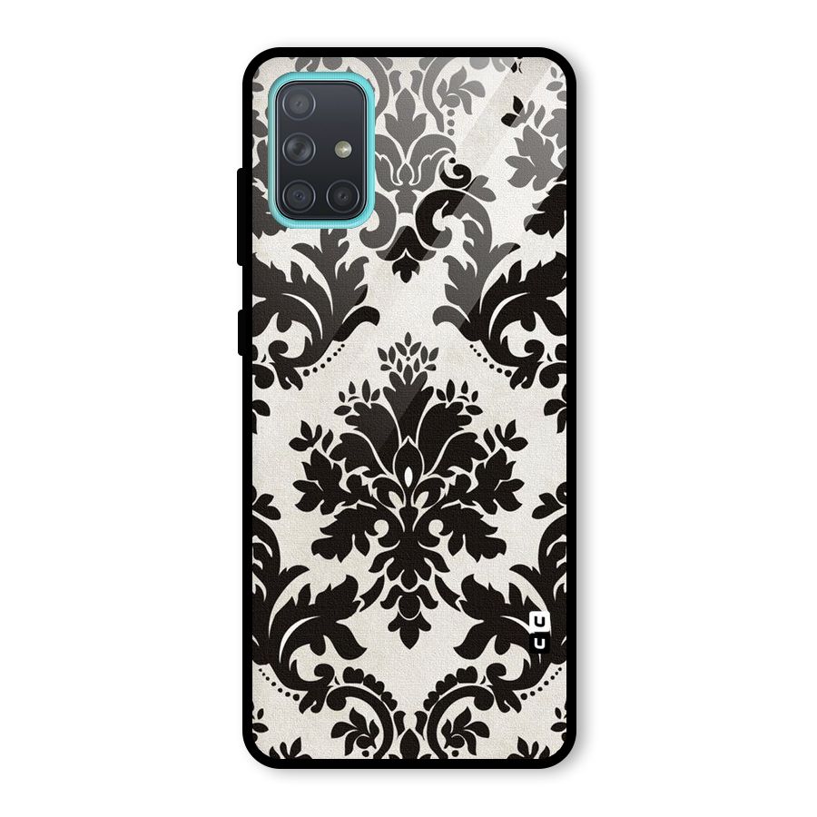Black Beauty Glass Back Case for Galaxy A71