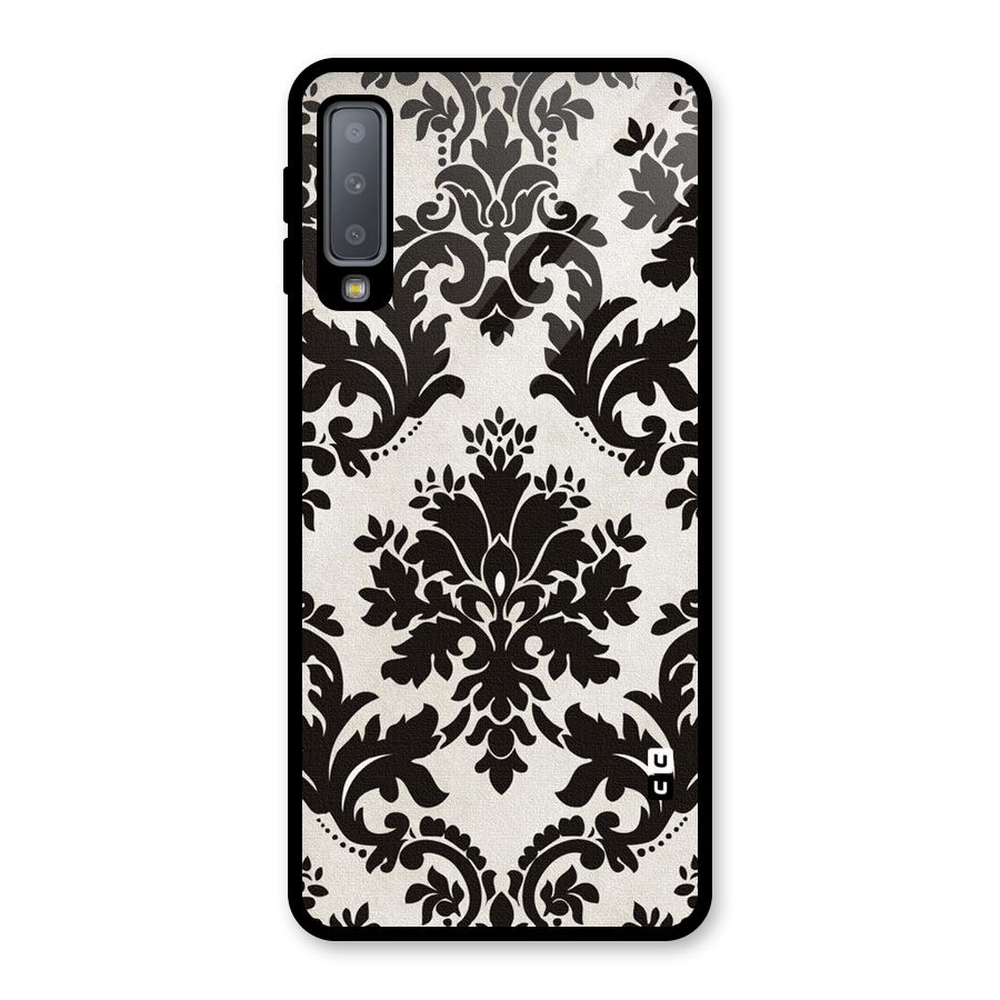 Black Beauty Glass Back Case for Galaxy A7 (2018)