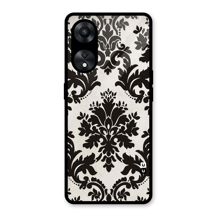 Black Beauty Glass Back Case for Oppo A78