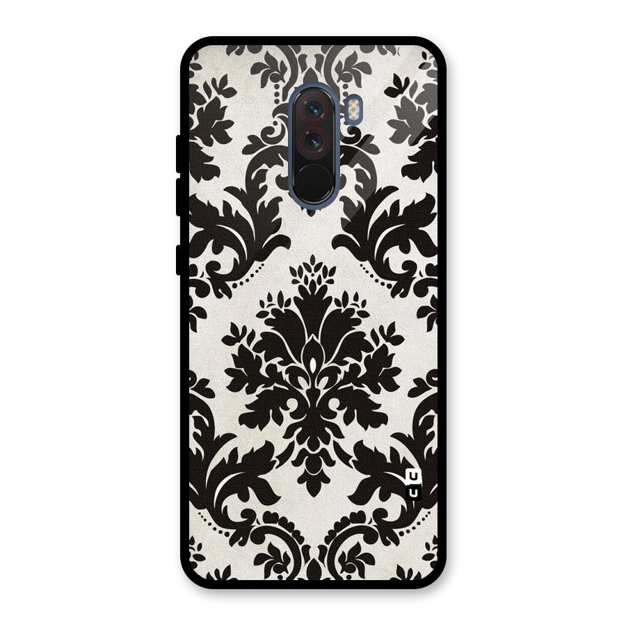 Black Beauty Glass Back Case for Poco F1