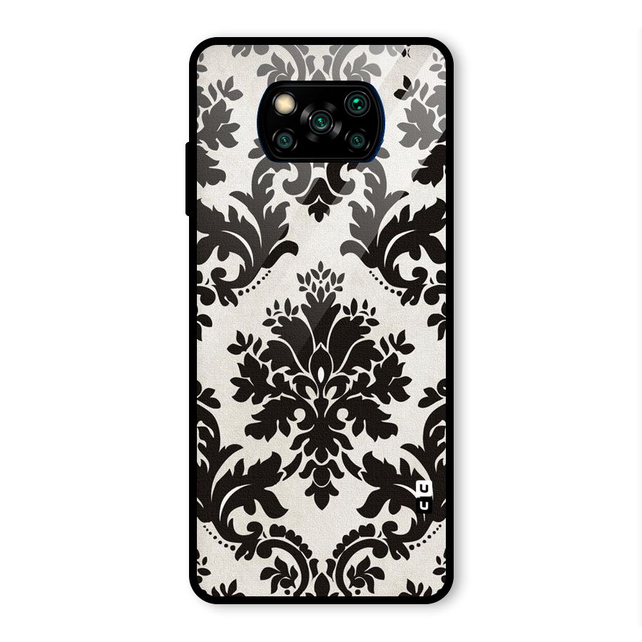 Black Beauty Glass Back Case for Poco X3 Pro