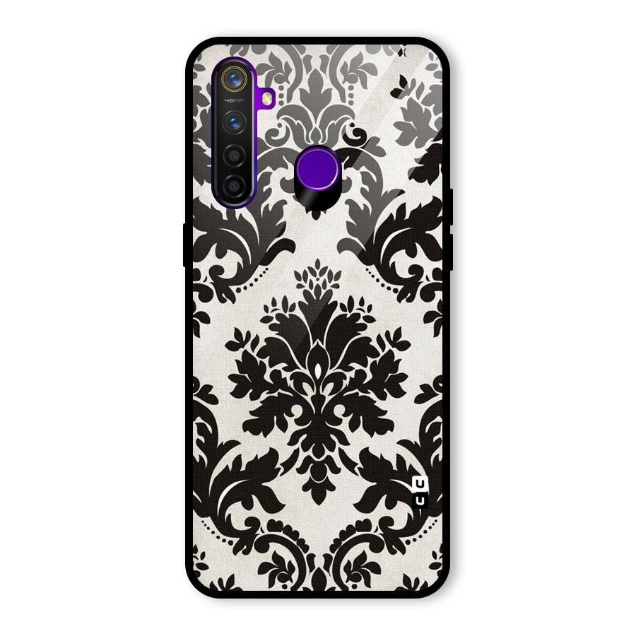 Black Beauty Glass Back Case for Realme 5 Pro