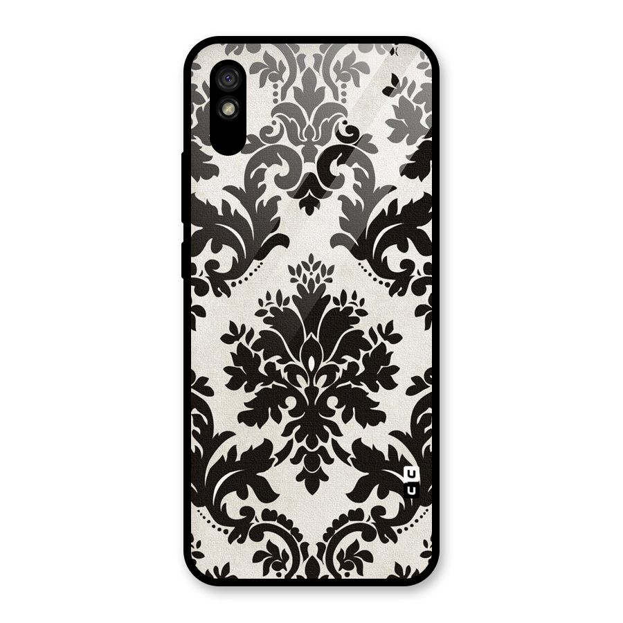 Black Beauty Glass Back Case for Redmi 9A