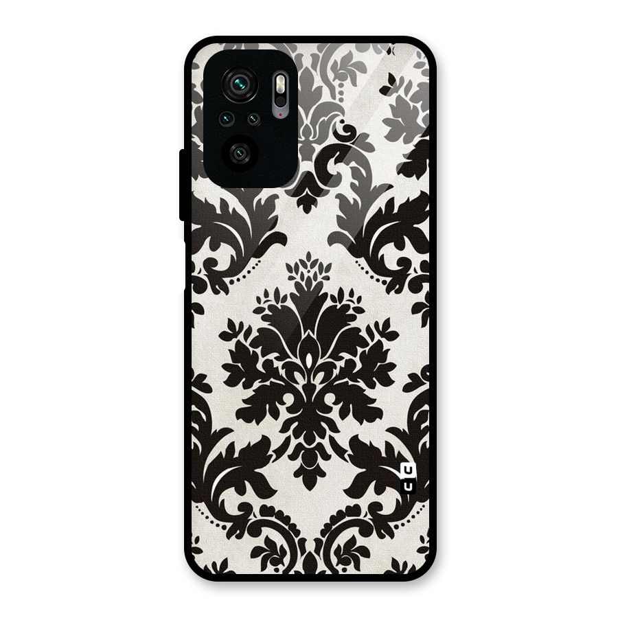 Black Beauty Glass Back Case for Redmi Note 10S