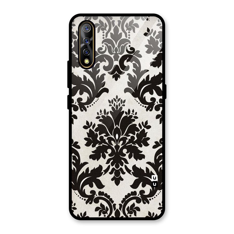 Black Beauty Glass Back Case for Vivo S1