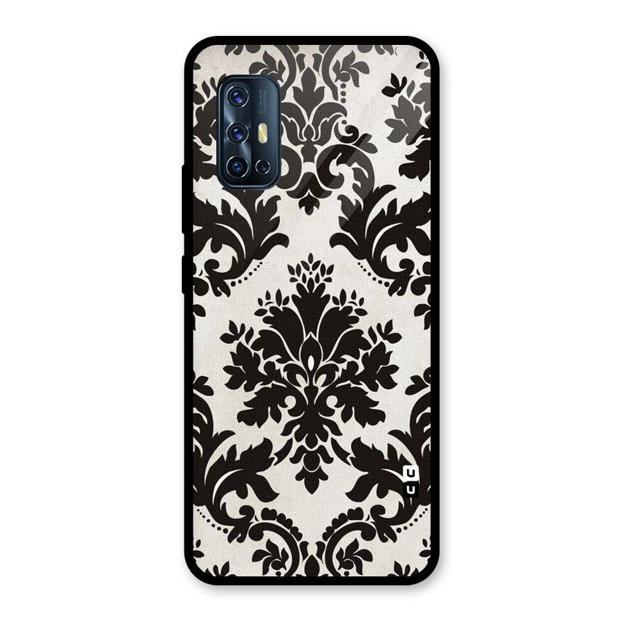 Black Beauty Glass Back Case for Vivo V17