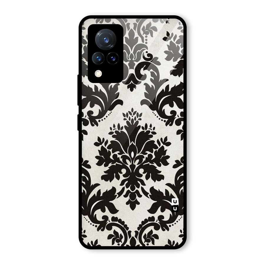 Black Beauty Glass Back Case for Vivo V21 5G