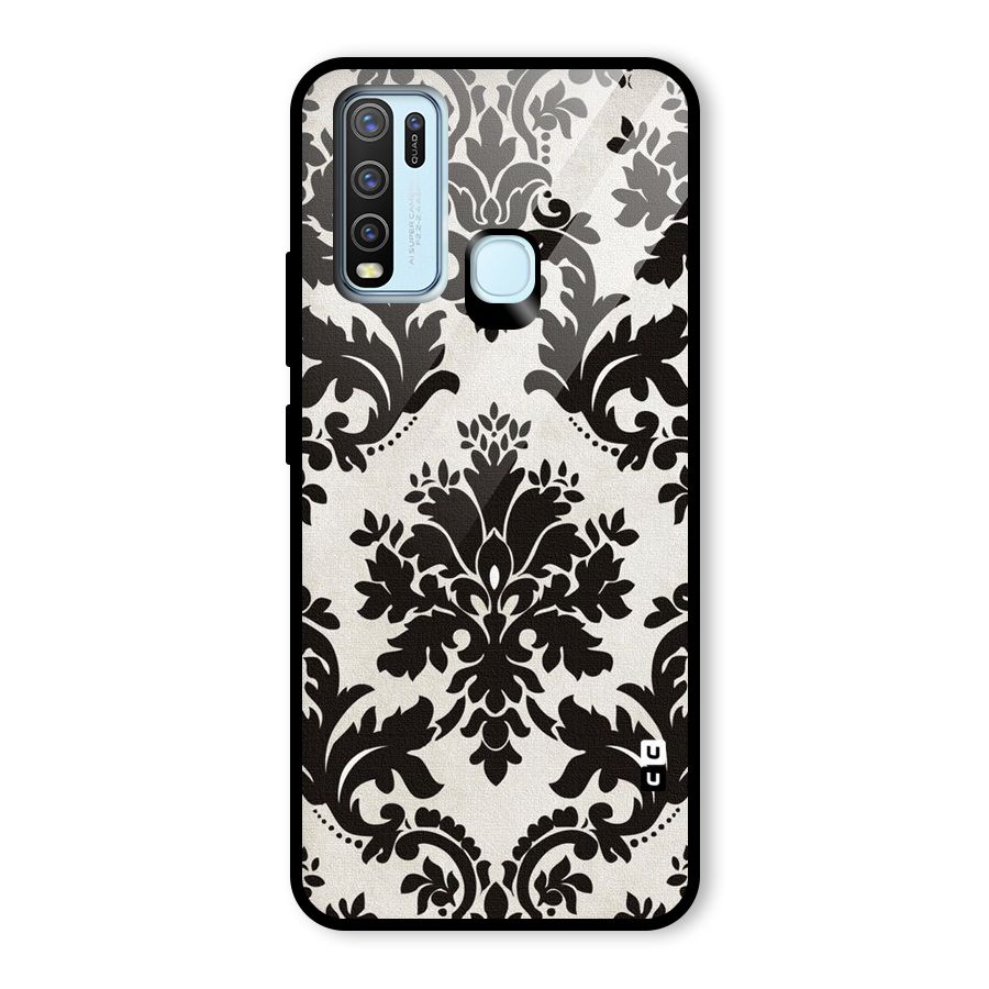 Black Beauty Glass Back Case for Vivo Y50