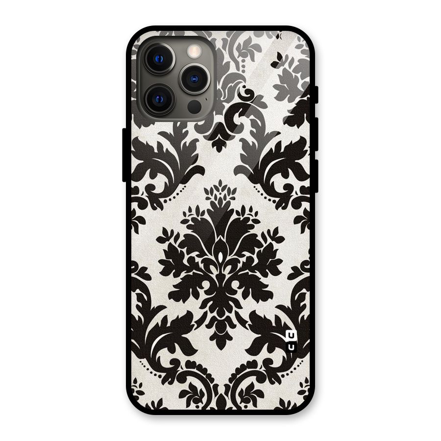 Black Beauty Glass Back Case for iPhone 12 Pro Max