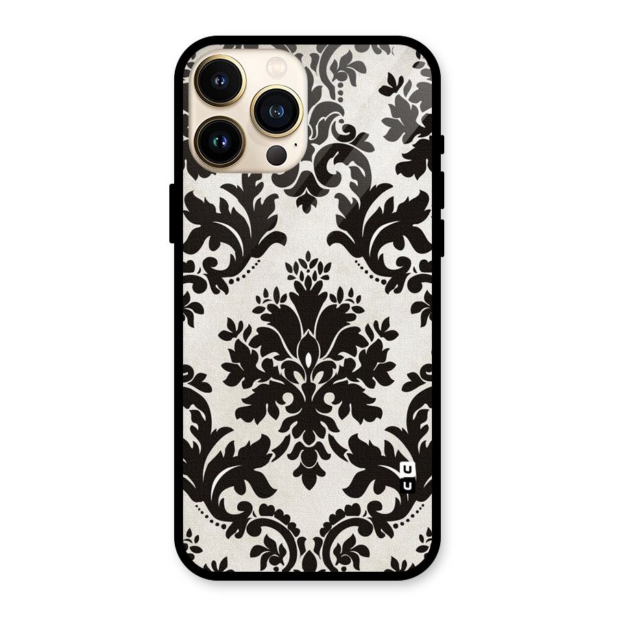 Black Beauty Glass Back Case for iPhone 13 Pro Max