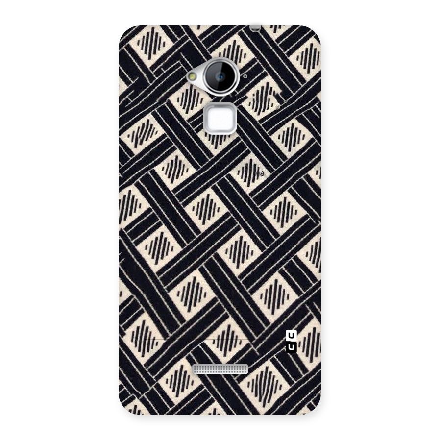 Black Beige Criscros Back Case for Coolpad Note 3