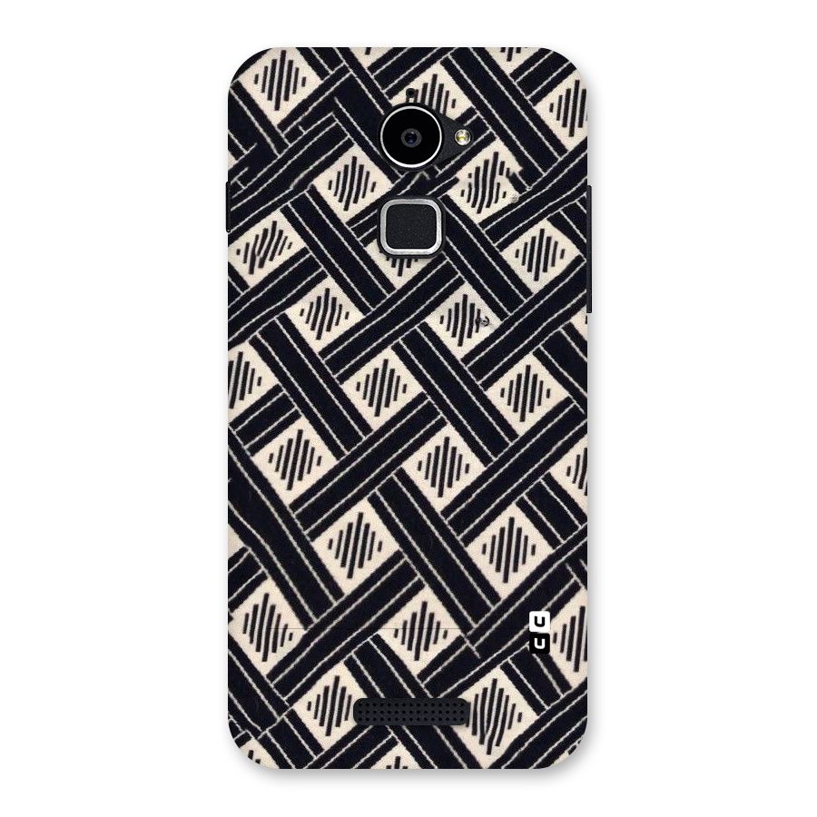 Black Beige Criscros Back Case for Coolpad Note 3 Lite