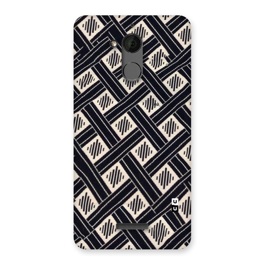 Black Beige Criscros Back Case for Coolpad Note 5
