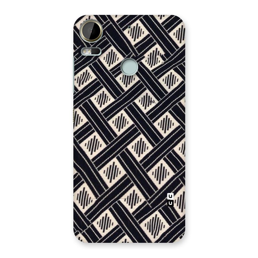Black Beige Criscros Back Case for Desire 10 Pro