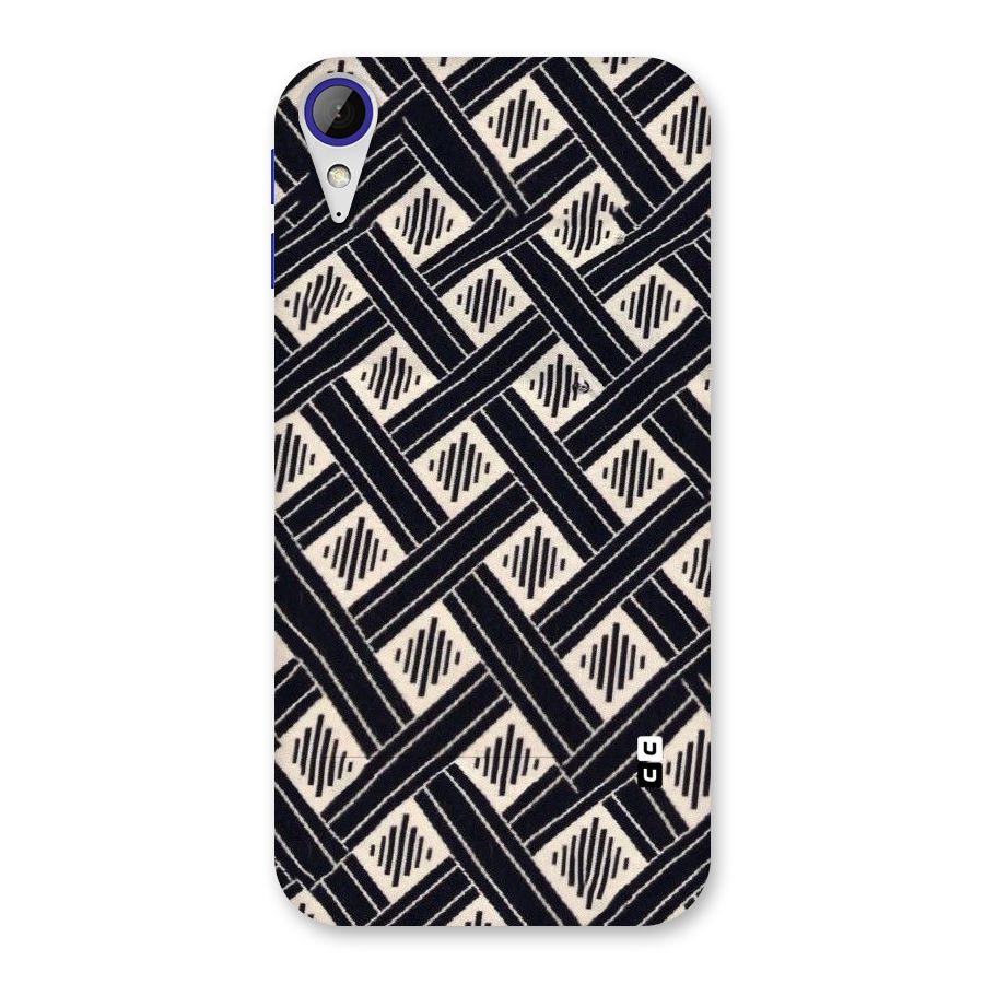 Black Beige Criscros Back Case for Desire 830