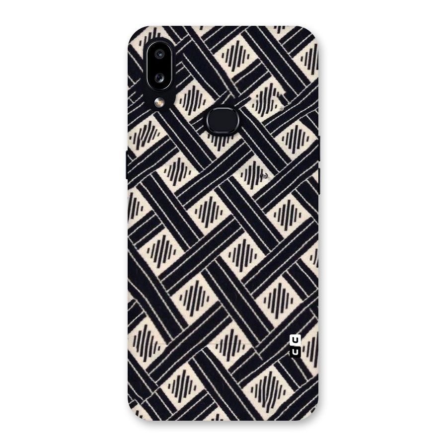 Black Beige Criscros Back Case for Galaxy A10s